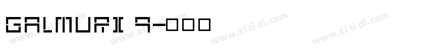 Galmuri 9字体转换